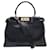 BORSA FENDI PEEKABOO MEDIUM 8BN290 PELLE INvecchiata NERA TRACULLA Nero