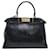 BORSA FENDI PEEKABOO MEDIUM 8BN290 PELLE INvecchiata NERA TRACULLA Nero - vista 2