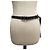 NUEVO CINTURÓN LARGO CHRISTIAN DIOR HEBILLA LOGO PLATA RUTENIO T36 Negro - vista 10