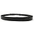 NUEVO CINTURÓN LARGO CHRISTIAN DIOR HEBILLA LOGO PLATA RUTENIO T36 Negro - vista 3