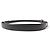 NUEVO CINTURÓN LARGO CHRISTIAN DIOR HEBILLA LOGO PLATA RUTENIO T36 Negro - vista 4