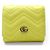 PORTAFOGLIO GUCCI GG MARMONT PM 598629 IN PELLE GIALLA Giallo