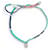 Hermès NEW HERMES TOURBILLON DOUBLE LOOP SILK CORD BLUE NECKLACE BRACELET  - view 1