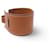 Hermès NEW HERMES BARENIA LEATHER FORCE BRACELET T18 20 MANCHETTE CUFF BANGLE Brown  - view 2