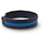 Hermès NEW HERMES TWO-TONE LEATHER BRACELET BLUE & BLACK T19 PALLADIUM STEEL BUCKLE  - view 4