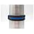 Hermès NEW HERMES TWO-TONE LEATHER BRACELET BLUE & BLACK T19 PALLADIUM STEEL BUCKLE  - view 6