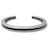 Hermès NEW HERMES JONC CAPITAINE T16 BRACELET IN BRUSHED STEEL & BLACK LEATHER  - view 1