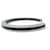 Hermès NEW HERMES JONC CAPITAINE T16 BRACELET IN BRUSHED STEEL & BLACK LEATHER  - view 3