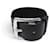 Hermès NEW HERMES FORCE BRACELET CUFF STRAP BUCKLE HUNTER COWHIDE LEATHER Black  - view 1