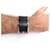 Hermès NEW HERMES FORCE BRACELET CUFF STRAP BUCKLE HUNTER COWHIDE LEATHER Black  - view 12