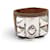Hermès HERMES MEDOR DOG COLLAR BRACELET H500309FK34T1 IN BARENIA LEATHER CUFF Brown  - view 1