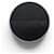 Hermès NEW HERMES ROUND BROOCH 2 TONES BLACK LEATHER & METAL BLACK LEATHER BROOCH  - view 1