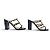 VALENTINO ROCKSTUD 36 37 FR Lackleder-Sandaletten mit Absatz SCHUHE Schwarz - Ansicht 3