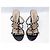 VALENTINO ROCKSTUD 36 37 FR Lackleder-Sandaletten mit Absatz SCHUHE Schwarz - Ansicht 8