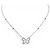 NUOVO COLLANA MESSIKA BUTTERFLY PM DIAMANTI 0.58CT ORO BIANCO 18K 3.6G Argento