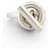 Hermès ANILLO HERMES CROISETTE GM H104587B T52 ARGENTO STERLING 925 17.3GR SILVER RING  - vista 3