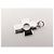 PENDENTE DINH VAN CROIX PERCEE ORO BIANCO 18K 2.8G WHITE GOLD CHARM PENDANT Argento - vista 10