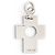 PENDENTE DINH VAN CROIX PERCEE ORO BIANCO 18K 2.8G WHITE GOLD CHARM PENDANT Argento - vista 2