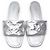 SCARPE LOUIS VUITTON REVIVAL FLAT MULE 1A9QJG IN PELLE MONOGRAM 38 Argento - vista 6