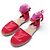 NUOVE SANDALI ESPADRILLES LOUIS VUITTON STARBOARD LOGO LV 39 Rosso
