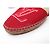 NUOVE SANDALI ESPADRILLES LOUIS VUITTON STARBOARD LOGO LV 39 Rosso - vista 11