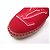 NUOVE SANDALI ESPADRILLES LOUIS VUITTON STARBOARD LOGO LV 39 Rosso - vista 12