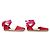 NUOVE SANDALI ESPADRILLES LOUIS VUITTON STARBOARD LOGO LV 39 Rosso - vista 3