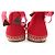 NUOVE SANDALI ESPADRILLES LOUIS VUITTON STARBOARD LOGO LV 39 Rosso - vista 5