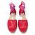 NUOVE SANDALI ESPADRILLES LOUIS VUITTON STARBOARD LOGO LV 39 Rosso - vista 6