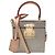 BORSA LOUIS VUITTON BLEECKER BOX in pelle vernice con tracolla handbag Grigio