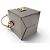 BORSA LOUIS VUITTON BLEECKER BOX in pelle vernice con tracolla handbag Grigio - vista 5