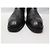 STIVALETTI LOUIS VUITTON CHELSEA LEAGUE 7 41 IN PELLE PATINATA Nero - vista 4
