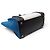 Céline NUOVO CELINE LUGGAGE MICRO PELLE NERA E TELA AZZURRO BEIGE HAND BAG - vista 4