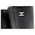 BOTINES CHANEL G29984 38 BOTAS DE CUERO NEGRO  - vista 7