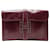 Hermès SAC A MAIN HERMES JIGE ELAN PM CUIR BOX ROUGE BORDEAUX POCHETTE CLUTCH BAG  - vue 1