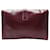 Hermès SAC A MAIN HERMES JIGE ELAN PM CUIR BOX ROUGE BORDEAUX POCHETTE CLUTCH BAG  - vue 2