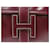 Hermès SAC A MAIN HERMES JIGE ELAN PM CUIR BOX ROUGE BORDEAUX POCHETTE CLUTCH BAG  - vue 6