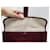 Hermès SAC A MAIN HERMES JIGE ELAN PM CUIR BOX ROUGE BORDEAUX POCHETTE CLUTCH BAG  - vue 7