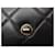 CHANEL SINGLE FLAP HANDBAG MATELASSÉ LEDER 2 WAY VERSCHLUSS Schwarz  - Ansicht 8