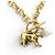 NUOVO COLLANA DIOR PANTHER SAUTOIR STRASS PERLE 69.5CM METALLO DORATO D'oro - vista 4