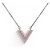 COLLANA LOUIS VUITTON ESSENTIAL V M63182 METALLO COLOR ORO ROSA 39-44 Argento - vista 2