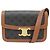Céline NUOVA BORSA A SPALLA CELINE TRIOMPHE CLASSIC 191242 TELA E CALF LEATHER Marrone