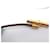 Hermès HERMES GLENAN DOUBLE WRAP GOLD-TONE METAL AND LEATHER BANGLE NECKLACE Brown  - view 11