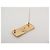 NEUE CHANEL LOGO PLAQUE BROCHE LEDER GOLDENES METALL Schwarz - Ansicht 5