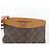 BORSA VINTAGE LOUIS VUITTON POUCH PIEGHEVOLE IN TELA MONOGRAM Marrone - vista 11