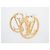 NUEVOS AROTES LOUIS VUITTON CREOLES LOUISE GM M64288 Dorado - vista 2