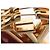 NUEVOS AROTES LOUIS VUITTON CREOLES LOUISE GM M64288 Dorado - vista 6