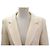 CHANEL TAILLIERTE JACKE Perlmuttknöpfe P20557V11746 S 36 Tweed Creme - Ansicht 2