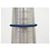 NUOVO BRACCIALETTO LOUIS VUITTON DAMIER GEANT 16.5CM ACCIAIO CORDO IN PELLE BANGLE Blu - vista 9
