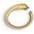 BRACCIALE CARTIER PANTHERE TSAVORITE GRANATO ONIX 17CM ORO GIALLO 18K 86G BANGLE D'oro